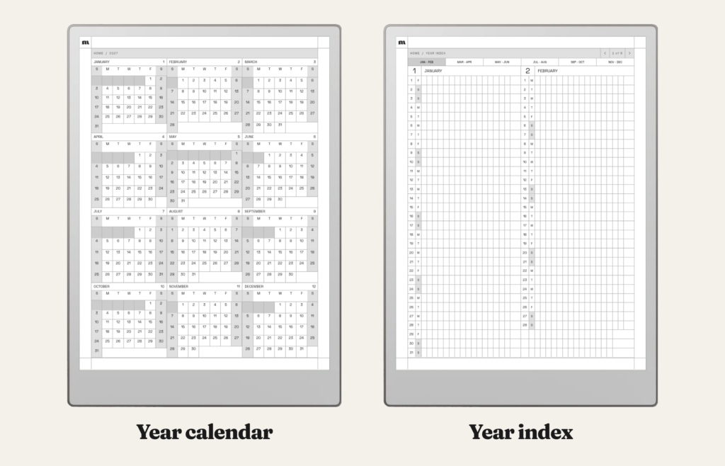 2027 Weekly Planner for reMarkable, image 8