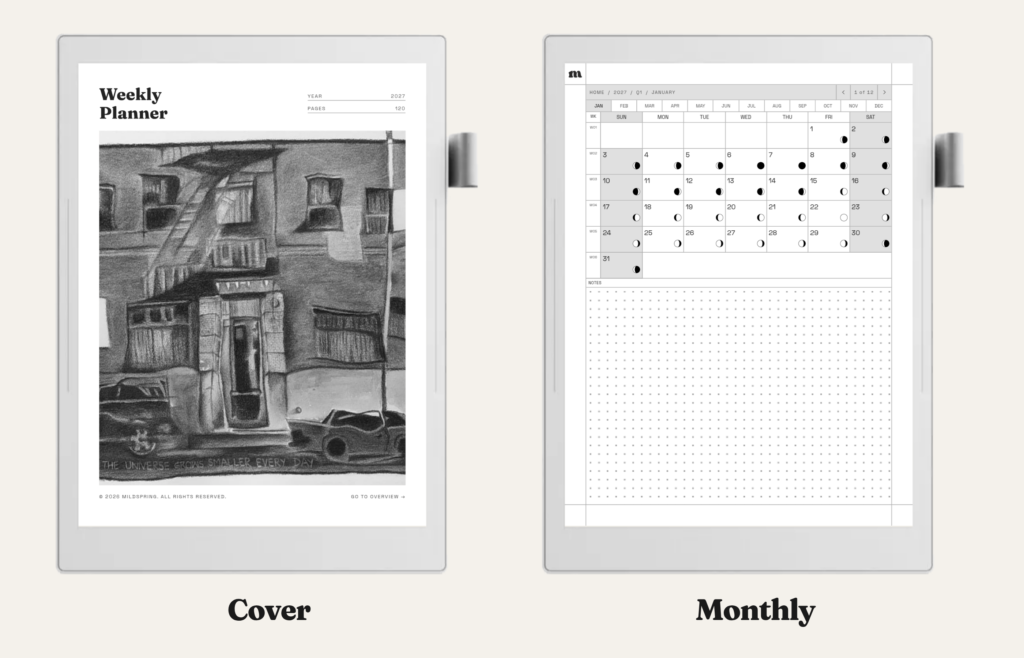 2027 Weekly Planner for Supernote, image 6