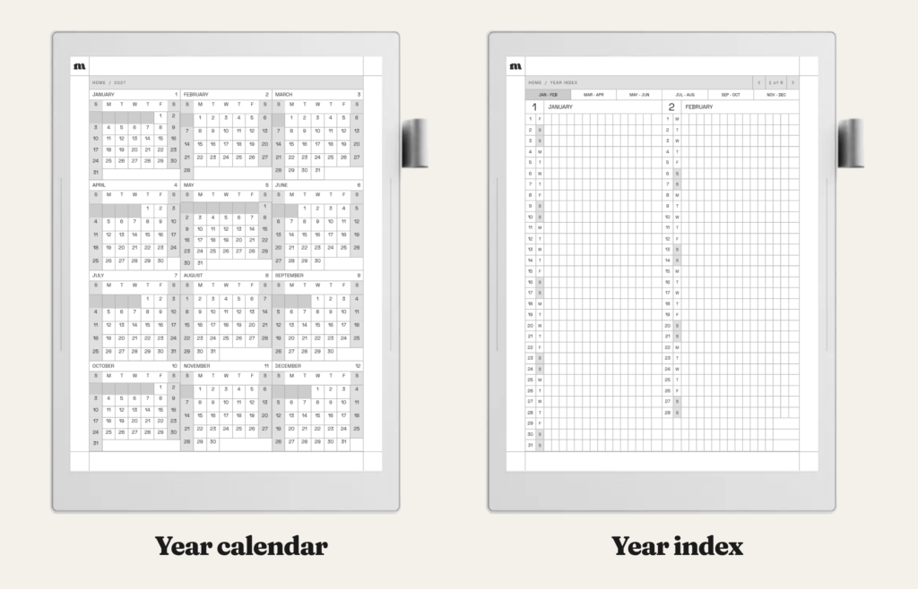 2027 Weekly Planner for Supernote, image 8