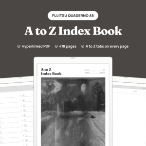 A to Z Index Book for Quaderno