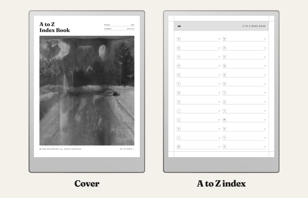 A to Z Index Book for reMarkable, image 5