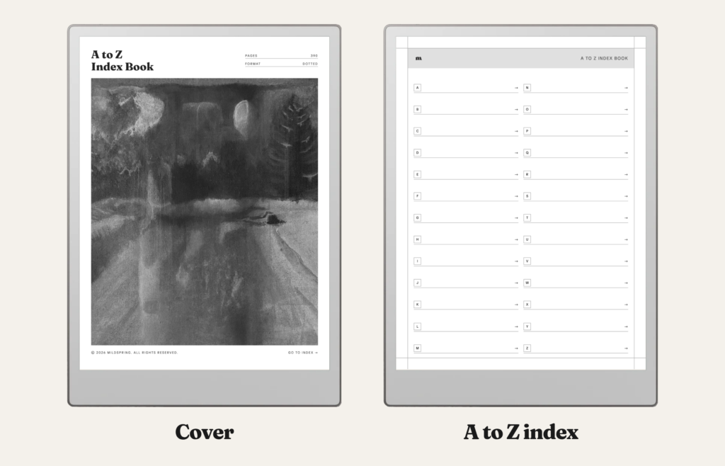 A to Z Index Book for reMarkable, image 8
