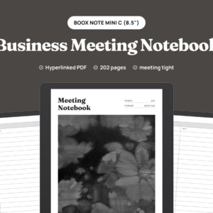 Business Meeting Notebook for BOOX