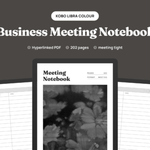Business Meeting Notebook for Kobo