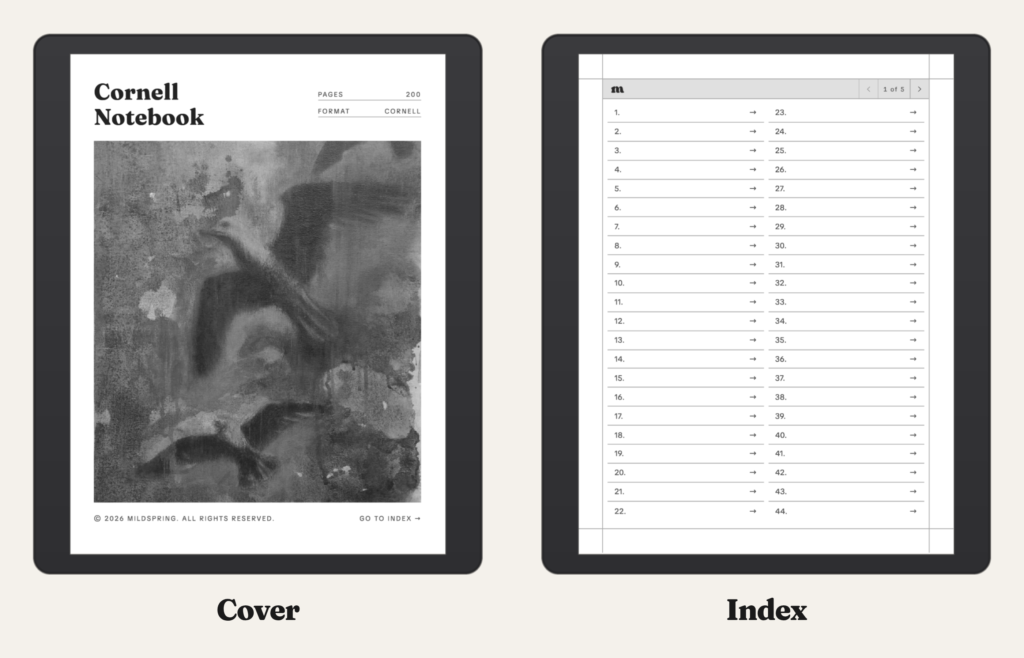 Cornell Notes Digital Notebook for BOOX, image 2