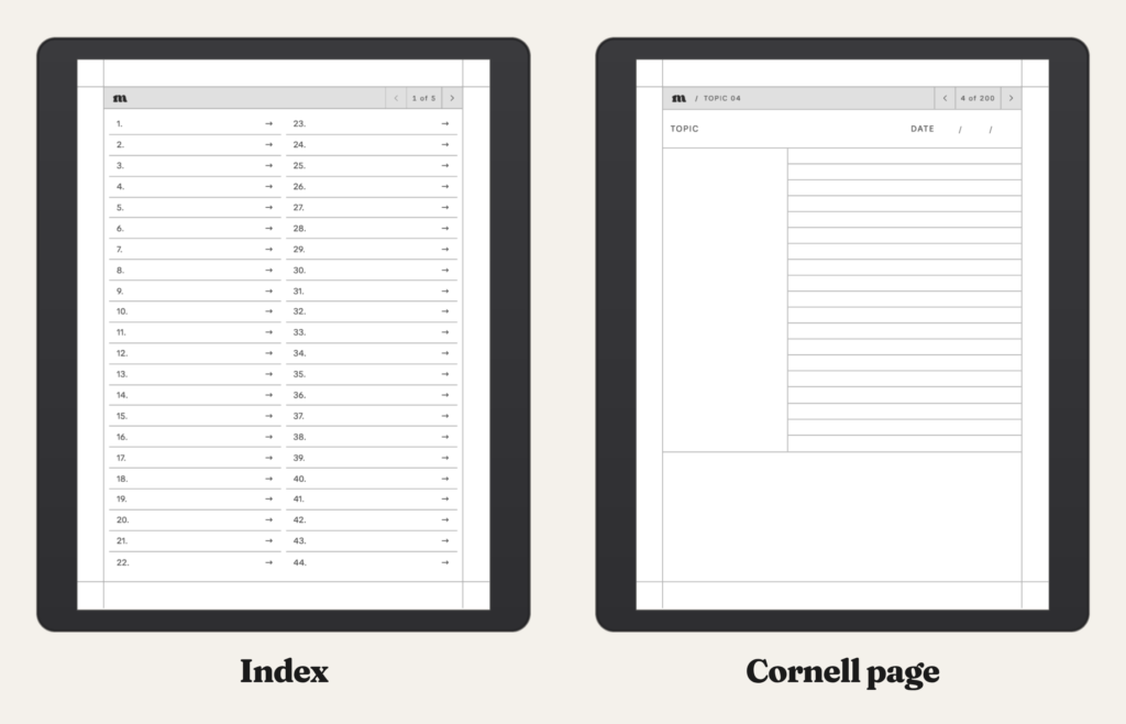 Cornell Notes Digital Notebook for BOOX, image 3