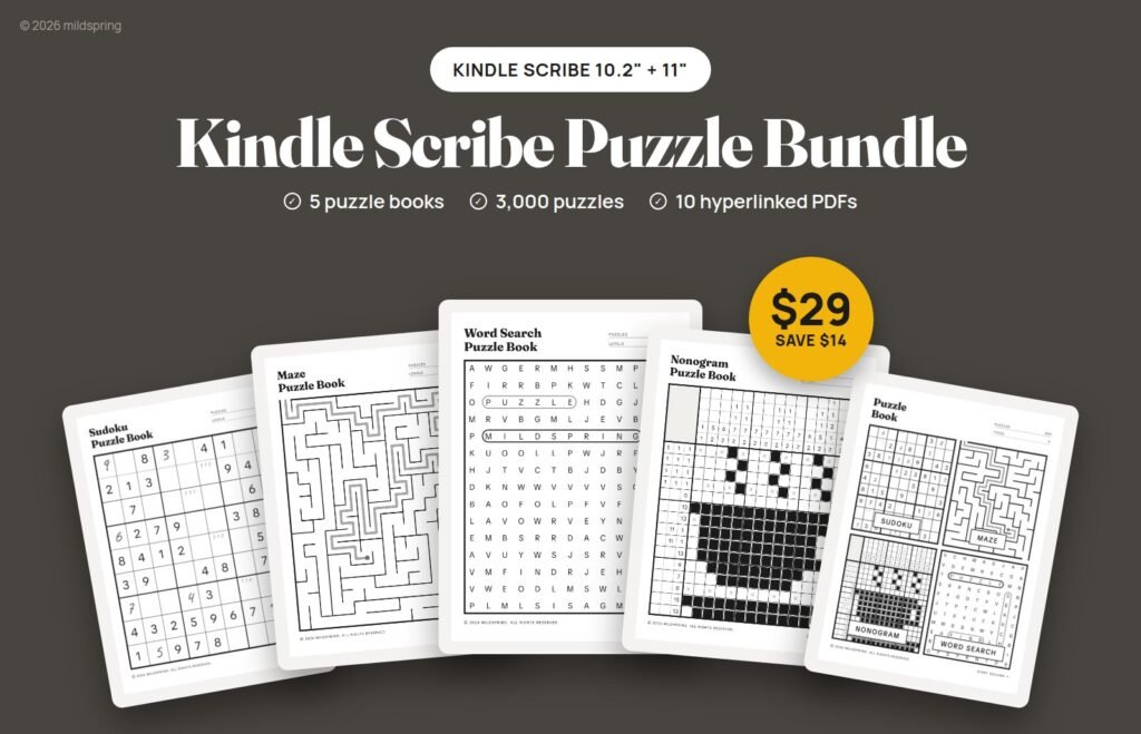 Kindle Scribe Puzzle Bundle