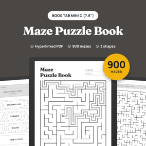Maze Puzzle Book for BOOX