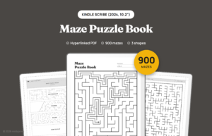 Maze Puzzle Book for Kindle Scribe