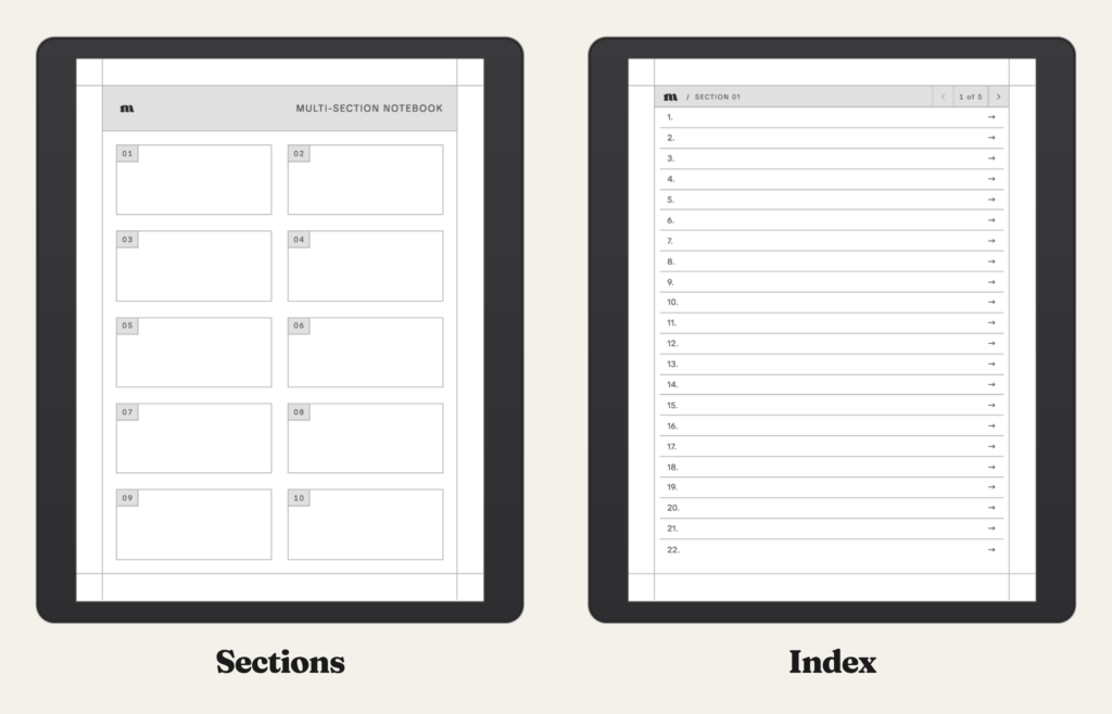 Multi-Section Notebook for BOOX, image 2