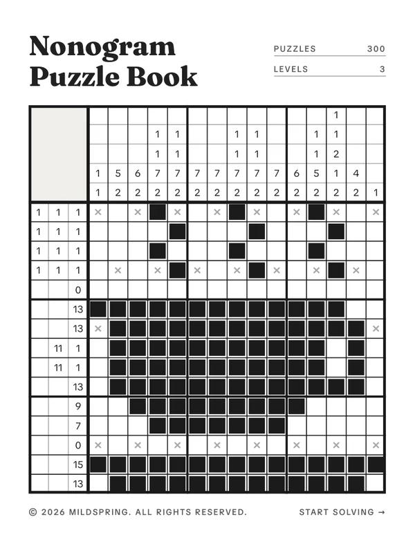 Nonogram Puzzle Book for Supernote cover