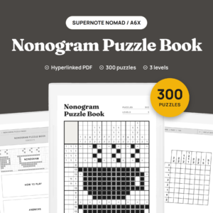 Nonogram Puzzle Book for Supernote