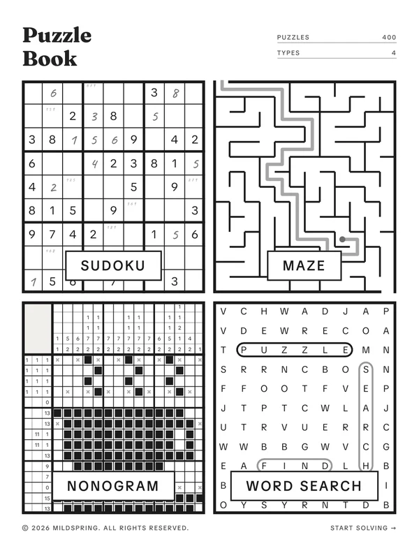 Puzzle Book for reMarkable cover