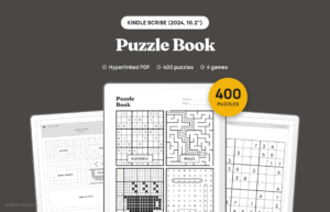 Puzzle Book for Kindle Scribe