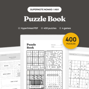 Puzzle Book for Supernote