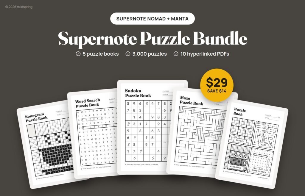 Supernote Puzzle Bundle