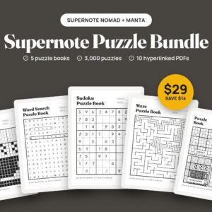 Supernote Puzzle Bundle