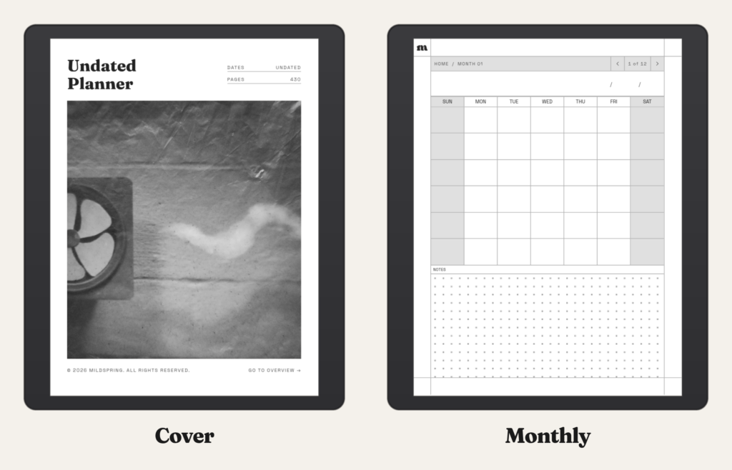 Undated Planner for BOOX, image 2