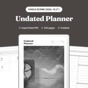 Undated Planner for Kindle Scribe