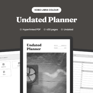 Undated Planner for Kobo