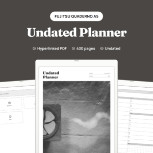 Undated Planner for Quaderno