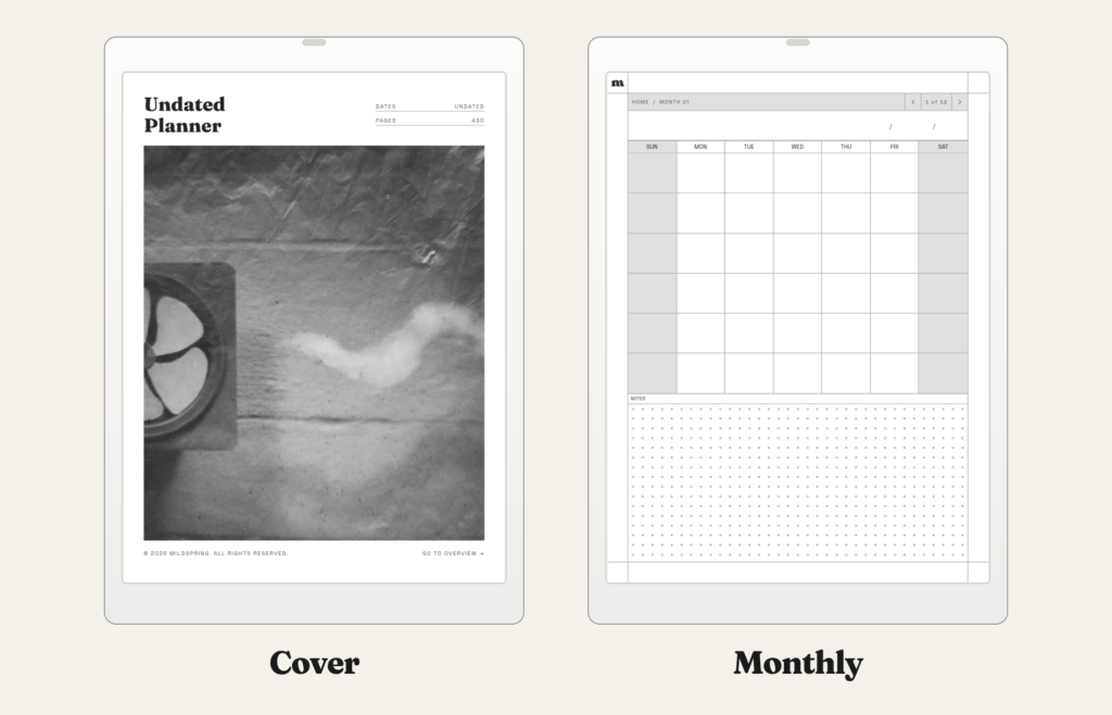 Undated Planner for Quaderno, image 2