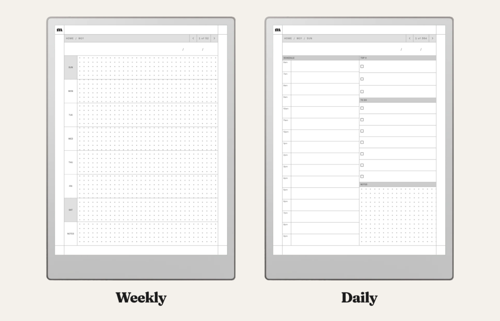 Undated Planner for reMarkable, image 3