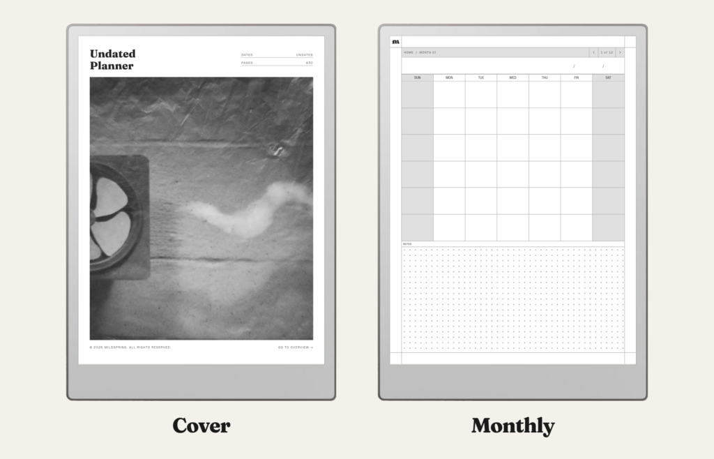 Undated Planner for reMarkable, image 6