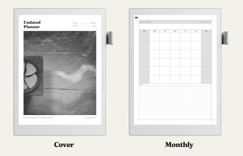 Undated Planner for Supernote, image 6