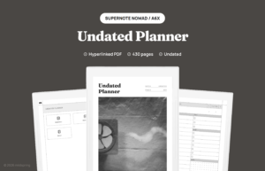 Undated Planner