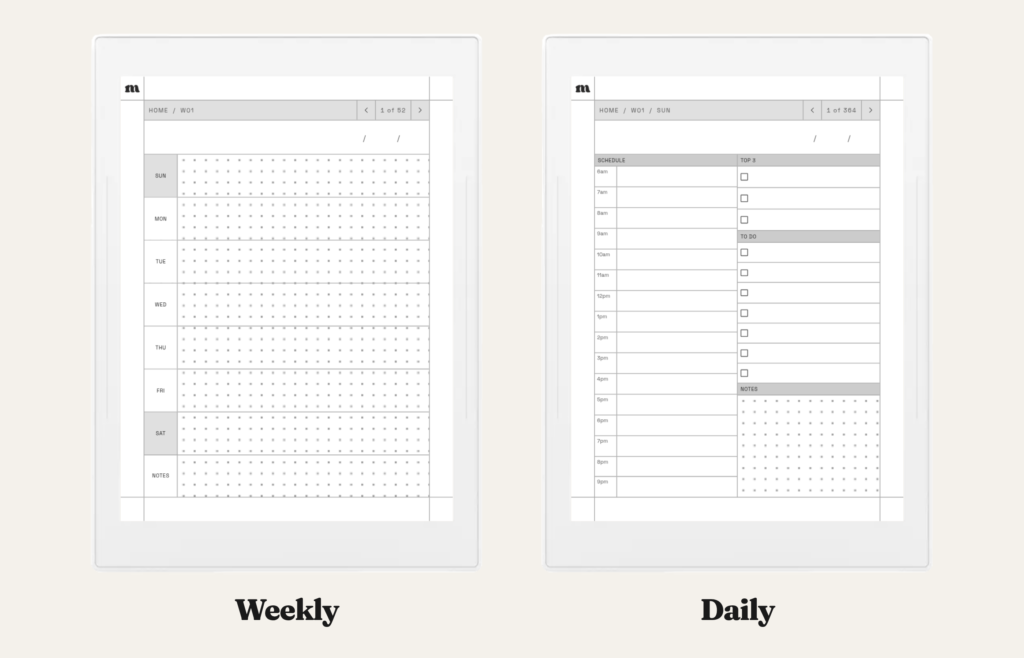Undated Planner for Supernote, image 3