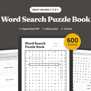 Word Search Puzzle Book for BOOX