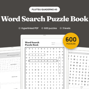 Word Search Puzzle Book for Quaderno